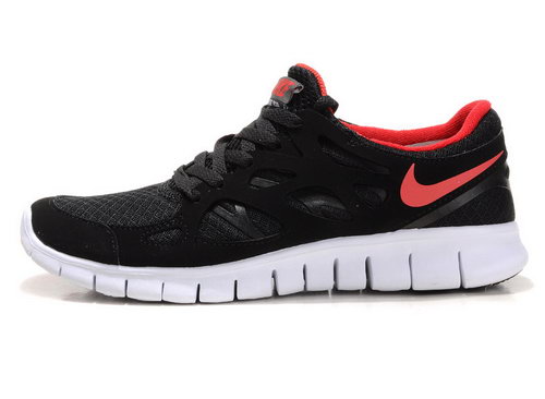 Nike Free Run 2 Womens Size Us9 9.5 10 Black And Red Greece